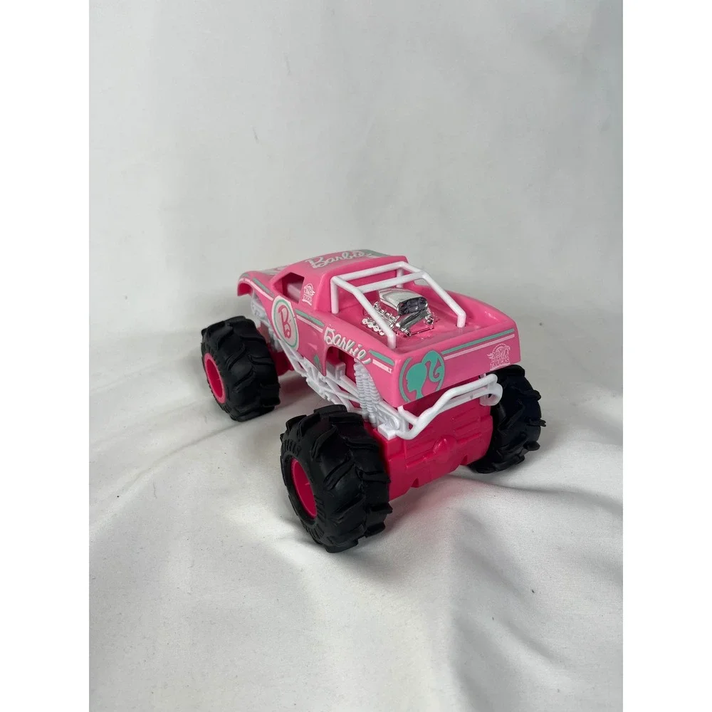 Hot Wheels Barbie Monster Truck RC Vehicle Pink White HNV02 HGV84R No‎ Remote